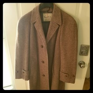 Harris Tweed Wool Overcoat